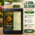 Lion Bloom Hydroponic Fertilizer – 1 Qt | Plant Nutrient for Hydroponic & Indoor Gardens