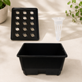 15-Cup Hydroponic Growing Kit – Reservoir Grow Tray & Net Pots